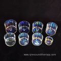 Q're 7 chakra crystal singing bowl set